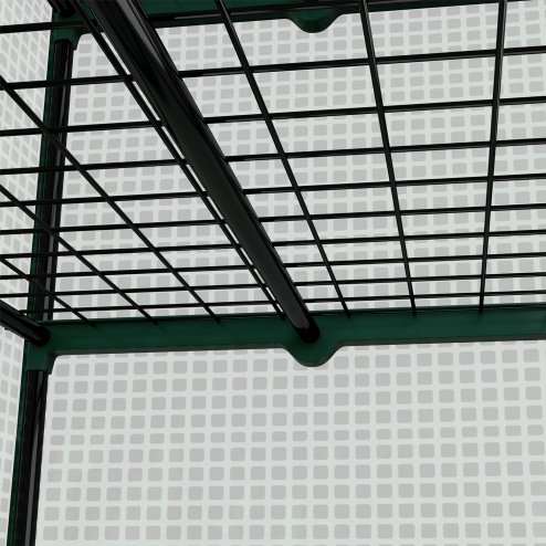 Outsunny 4 Tier Widened Mini Greenhouse with Reinforced PE Cover, Portable Indoor Outdoor Green House with Roll-up Door and Wire Shelves, 90 x 49 x 160cm, Green