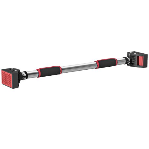 SPORTNOW Pull Up Bar Doorway, No Screws Chin Up Bar, Adjustable Length (75-92cm) for Home Gym Workout, Max Load 200kg