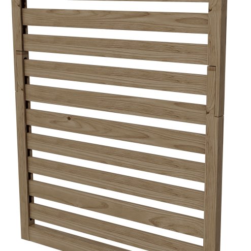 Outsunny Set of 2 Wall Mounted Plant Stand with Trellis, 170cm Wooden Plant Rack with Hanging Planter Shelves and Slatted Trellis for Climbing Plants, for Patio, Balcony, Porch, Natural