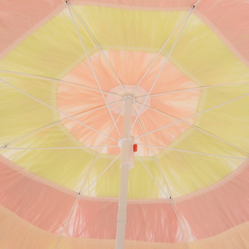Outsunny 1.6m Garden Hawaii Parasol, Patio Beach Sun Umbrella Sunshade Hawaiian Folding Tilting Crank Parasol (Multicolour)