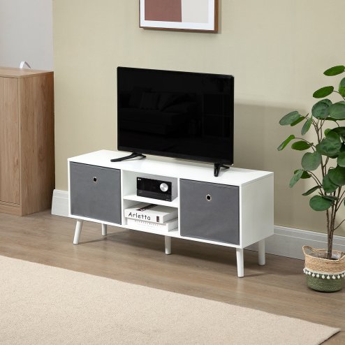 HOMCOM TV Cabinet Stand Unit for TVs up to 50