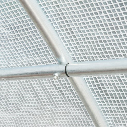 Outsunny 6 x 3 x 2m Greenhouse Replacement Cover ONLY Winter Garden Plant PE Cover for Tunnel Walk-in Greenhouse with Roll-up Windows Door Outdoor, White
