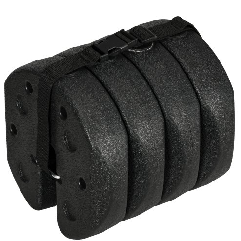 Outsunny Gazebo Weights Set of 4, 12KG Weights for Gazebo Legs with Reinforce Pins and Carry Belt, for Gazebos Shelters Marquees Tents