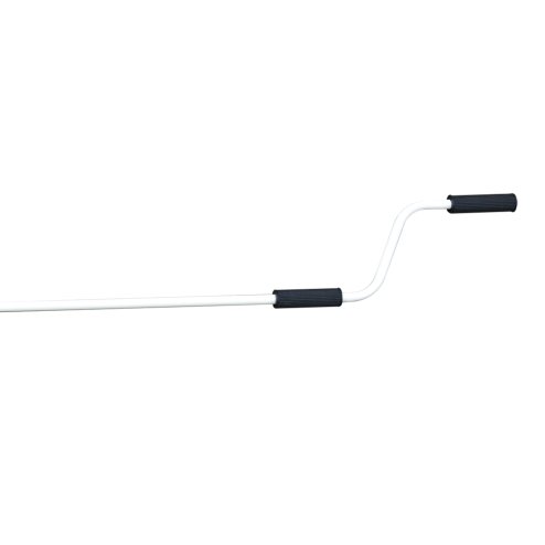 Outsunny 3m x 2.5m Garden Patio Manual Awning Canopy Sun Shade Shelter with Winding Handle Retractable Blue and White