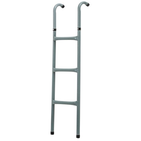 Outsunny Metal Trampoline Ladder 3 Step Outdoor Stepper for 12ft or 14ft Trampoline