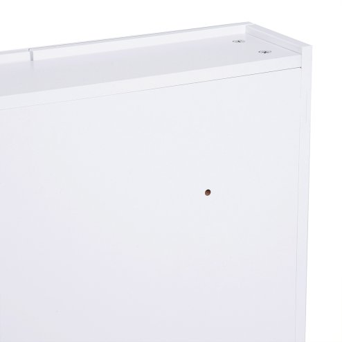 HOMCOM Mirror Cabinet, Wall Mount Bathroom Storage Cabinet with Adjustable Shelf, Double Door Cupboard, 60 x 15 x 75 cm