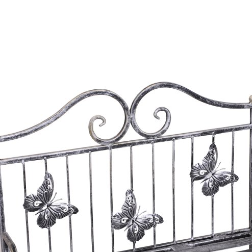 Outsunny 3 Tier Plant Stand Indoor Outdoor, Metal Plant Shelf Flower Display Rack for Potted Plants Garden Balcony Decor, 44 x 25 x 96 cm