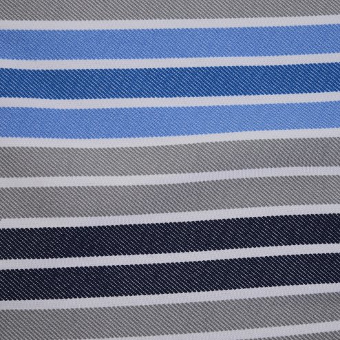 Outsunny Set of 2 Outdoor Garden Patio 2-3 Seater Bench Swing Chair Cushion Seat Pad Mat Replacement 120L x 50W x 5T cm - Blue Stripes