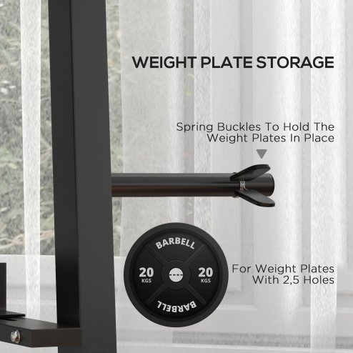 SPORTNOW 3-Tier Dumbbell Rack, Versatile Weight Rack with 4 Weight Rods for Dumbbells, Kettlebells and Plates (Rack Only)
