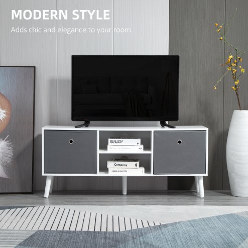 HOMCOM TV Cabinet Stand Unit for TVs up to 50