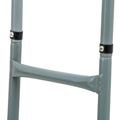 Outsunny Metal Trampoline Ladder 3 Step Outdoor Stepper for 12ft or 14ft Trampoline