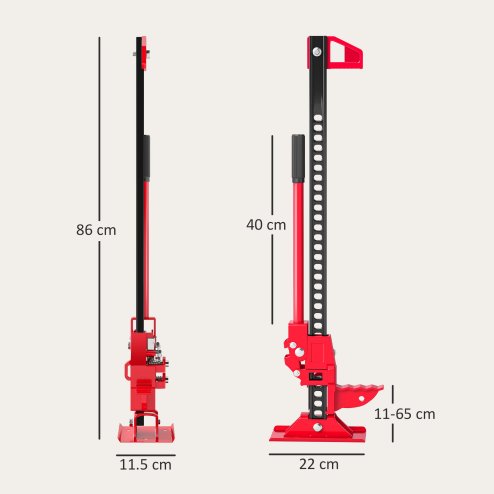 HOMCOM 3 Tonne Farm Jack, 33