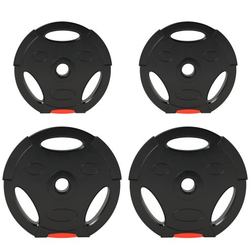 SPORTNOW Olympic Weight Plates Set, Barbell Plates Disc with 1