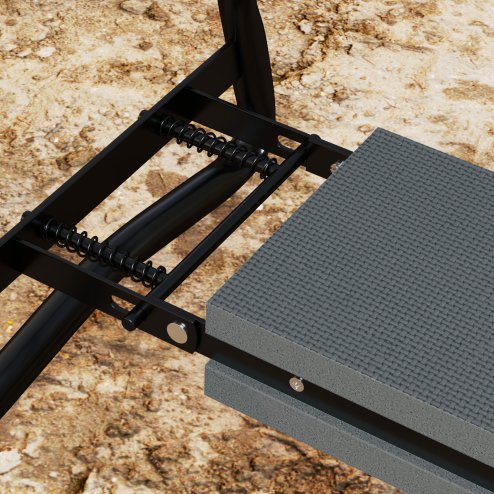 Outsunny 2 in 1 Garden Kneeler Seat, Kneeling Pad Support Bench, Foldable Knee Protector, Grey
