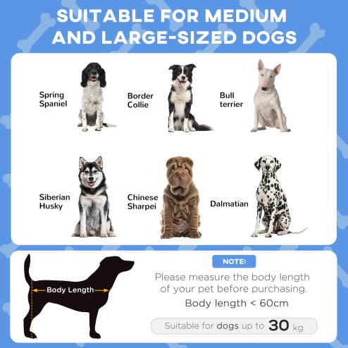 PawHut Cooling Raised Dog Bed, Elevated Pet Bed with Breathable Mesh, UV Protection Canopy, Foot Pads, for Indoor Outdoor, Medium, Large Dogs, 91 x 76 x 89cm - Dark Blue