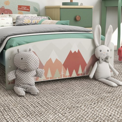ZONEKIZ Toddler Bed Frame, Kids Bedroom Furniture for Ages 3-6 Years, 77 x 143 x 60cm