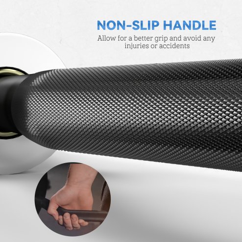 SPORTNOW 4ft Barbell Bar up to 100kg for 5cm Weight Plates with Spring Clips, Home Gym Weight Lifting Bar, 8kg