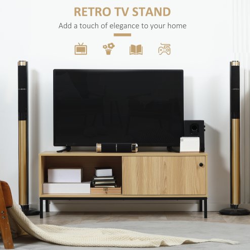 HOMCOM TV Stand Cabinet for TVs up to 50