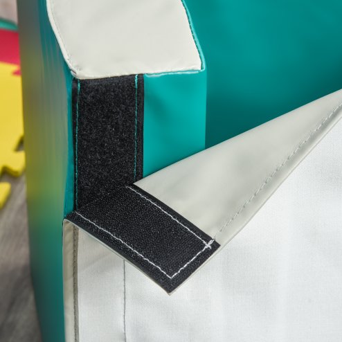 HOMCOM Baby Soft Play Set, 4 Piece Soft Play Equipment for Toddlers 12-36 Months, Climb and Crawl Foam Play, Kids Activity Play Toy, Multi-colored