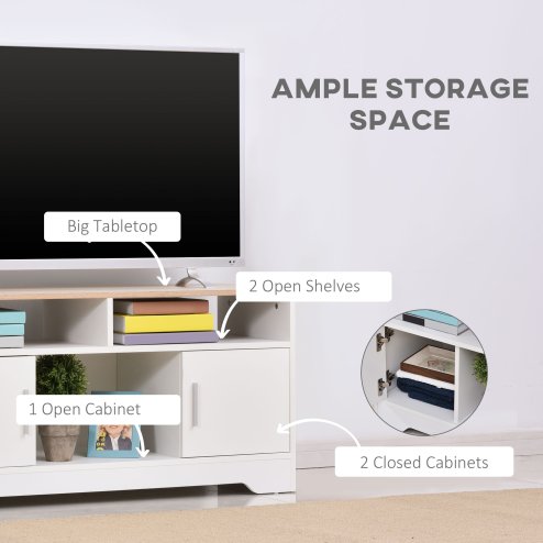 HOMCOM TV Stand Cabinet up to 50