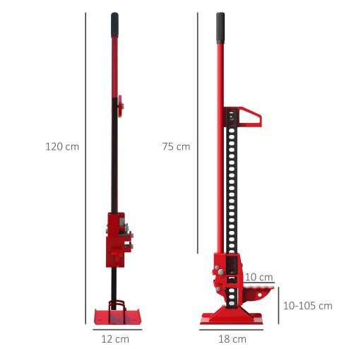 HOMCOM 3 Tonne Farm Jack, 48