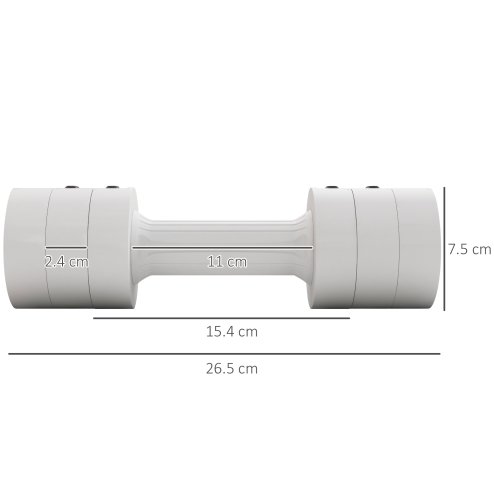 SPORTNOW Adjustable Dumbbell Set of Two, Hand Weights, for Men and Women, Home Gym Workout, A Pair 2.2kg, 3.6kg, 5kg (1.1kg, 1.8kg, 2.5kg Each)