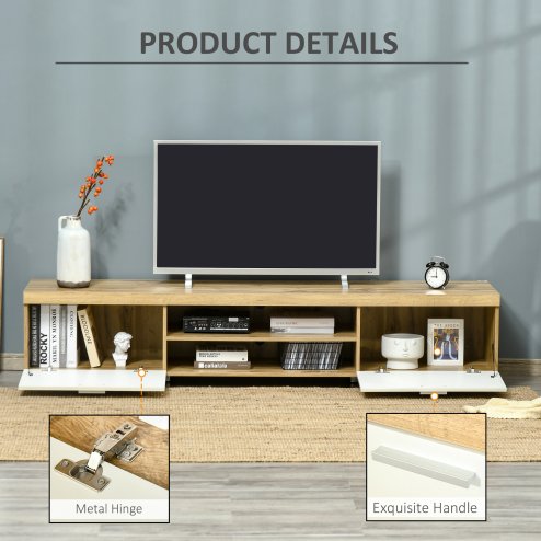 HOMCOM 200cm TV Cabinet for TVs up to 90