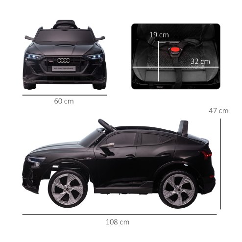 HOMCOM Audi E-tron Licensed 12V Kids
