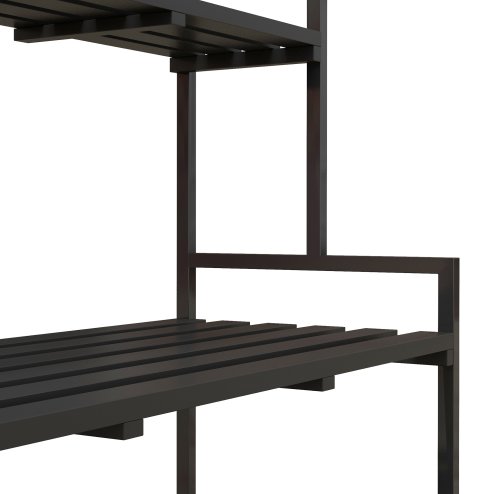 Outsunny Tall Plant Stand with Hanging Hooks, 3 Tiered Plant Rack Ladder Shelf for Indoor Outdoor Porch Balcony Living Room Bedroom, Black