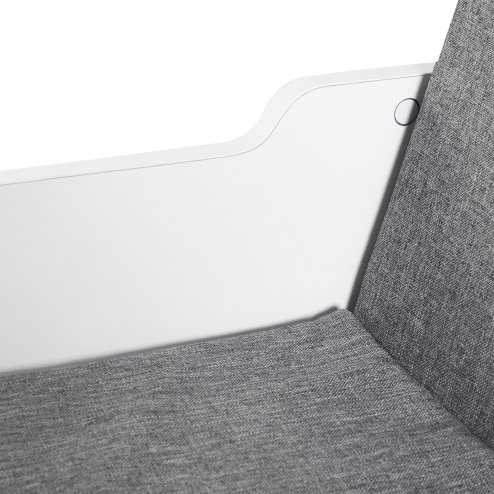 HOMCOM Bookcase Storage Shelf with Cushioned Reading Seat, Cube Bookshelf Organizer for Bedroom Living Room