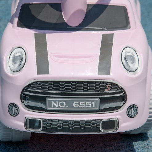 AIYAPLAY Ride On Car Foot To Floor Sliding Car Push Along Car with Air Horn, Anti-Over-Backwards Design, for Toddler from 18 to 36 Months - Pink