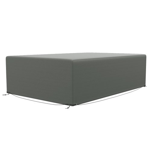 Outsunny Outdoor Garden Furniture Cover Waterproof, Anti-UV 600D Heavy Duty Oxford Fabric Patio Furniture Cover for Rectangular Sofa Table Set, 245 x 165 x 66 cm