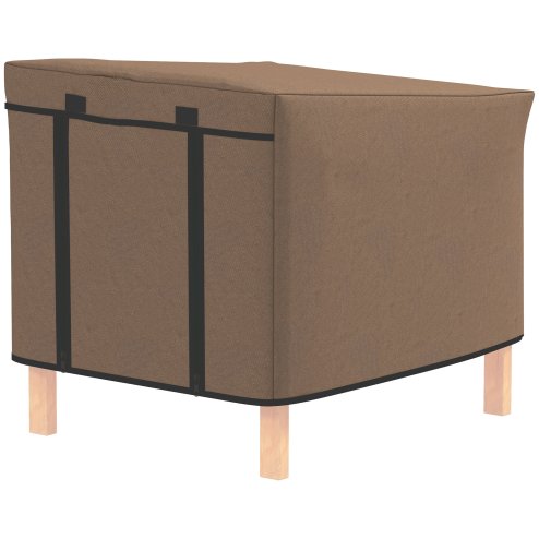 PawHut Rabbit Hutch Cover, Guinea Pig Hutch Cover, for Model X-D2-0047 & Similar Models, 43 x 52 x 37cm, Brown