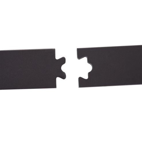 HOMCOM 183CM/6FT Modern Sliding Door Kit, Barn Door Closet Hardware Track Kit Track System Unit for Single Wooden Door 6FT/1830mm