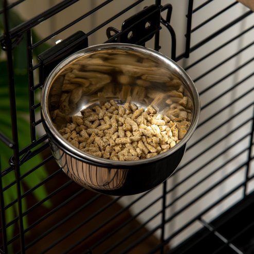 PawHut Bird Cage Budgie Cage Large Aviary for Parrot Finch Cockatiel with Stand, Shelf, Top Access