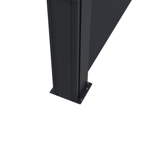 Outsunny Retractable Side Awning, Garden Privacy Screen Divider, Full Cassette Wind Breaker for Hot Tub, Balcony, Terrace, Pool, 400 x 160cm, Black