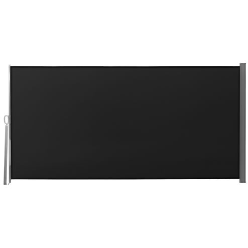 Outsunny Retractable Sun Side Awning Screen Fence Patio Garden Wall Balcony Screening Panel Outdoor Blind Privacy Divider (3x1.6M, Black)
