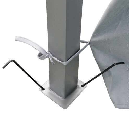 Outsunny 4m x 3(m)Garden Gazebo, Double Roof Outdoor Gazebo Canopy Shelter with Curtains, Solid Steel Frame for Patio, Garden