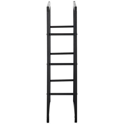 HOMCOM Metal Firewood Log Holder Tall Firewood Rack Indoor Outdoor Fireplace Wood Storage Shelf with Side Rails, Rust-Resistant, Black, 60W x 25D x 100H cm