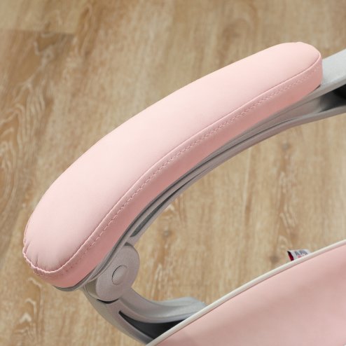 HOMCOM Gaming Chair with Footrest, PU Leather Computer Chair, Swivel Game Chair with 150 Reclining Back and Lumbar Support for Adults, Pink