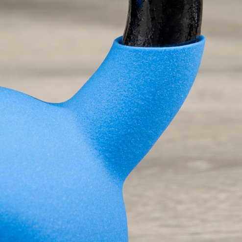 HOMCOM Soft Kettlebell, 8kg Kettle Bell with Non-Slip Handle for Home Gym Weight Lifting and Strength Training, Blue