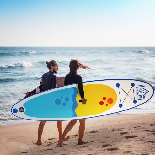 HOMCOM Inflatable Stand Up Paddle Board, 10' x 30