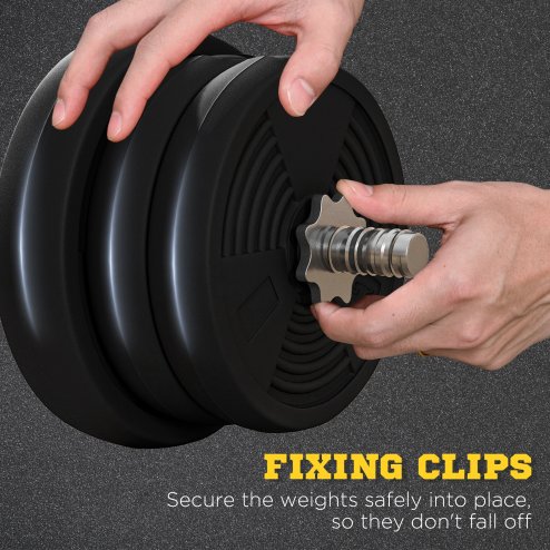 SPORTNOW 25kg Barbell Weights Set, Adjustable Gym Weights up to 80kg with 4ft Curl Bar and Non-slip Handle for Home Gym, Exercise, Weight Strength Training