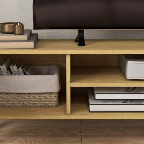 HOMCOM TV Stand Cabinet, TV Unit for TVs up to 65