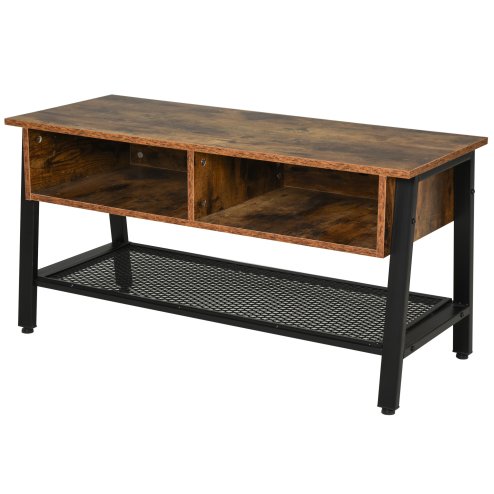 HOMCOM TV Stand Cabinet, Industrial TV Unit for TVs up to 45