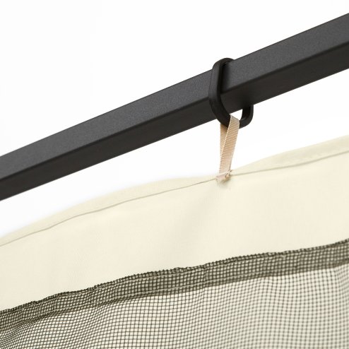 Outsunny fit 10x10ft Gazebo Universal Replacement Mosquito Netting for Patio Gazebos and Canopy Tents with Zippers for 3(m) x 3(m) Gazebo, (Sidewall Only) Beige