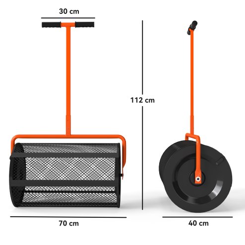 Outsunny Compost Spreader, 24