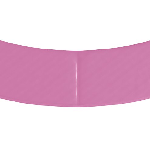 SPORTNOW 12FT Trampoline Spring Cover, Plastic Trampoline Pad Replacement with Elastic Cord, Waterproof, UV Resistant and Tear-Resistant, Pink