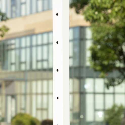 SPORTNOW Height Adjustable Basketball Hoop and Stand w/ Plastic Backboard and Weighted Base, Portable on Wheels, 2.6-3.1m, White