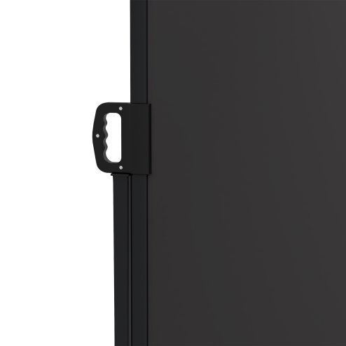 Outsunny Retractable Side Awning, Garden Privacy Screen Divider, Full Cassette Wind Breaker for Hot Tub, Balcony, Terrace, Pool, 400 x 180cm, Black